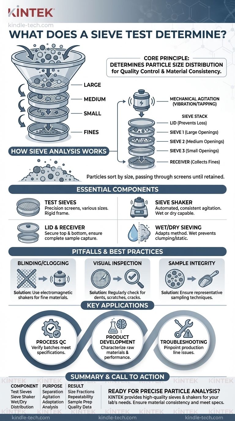 Que détermine un test de tamisage ? Un guide pour une distribution granulométrique précise Guide Visuel