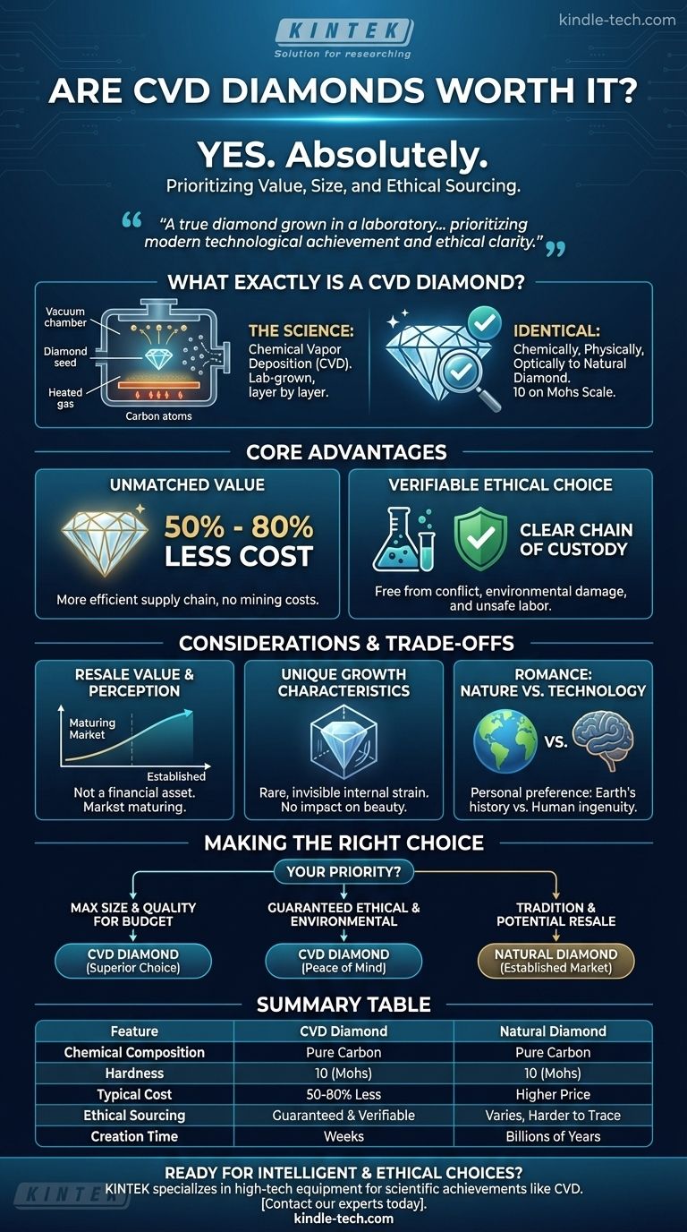 Стоят ли бриллианты CVD своих денег? Раскройте блестящую ценность и этическую чистоту Визуальное руководство