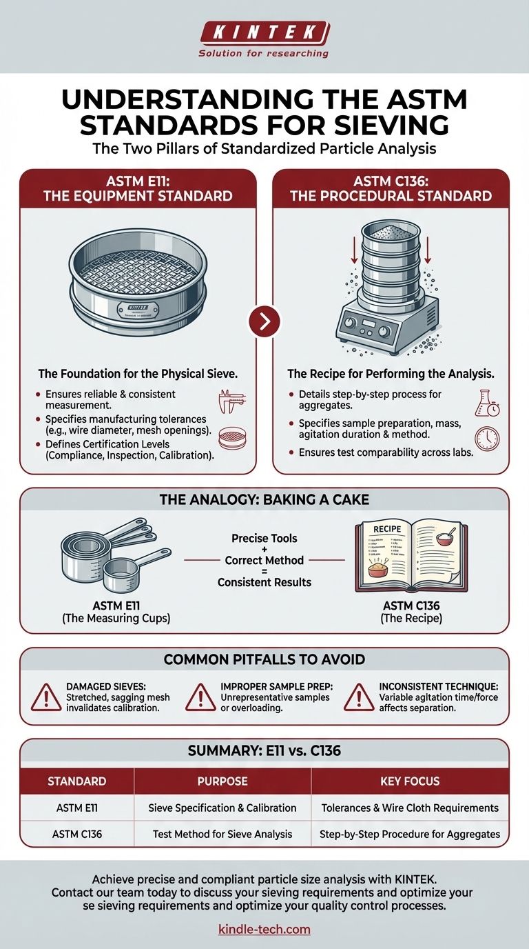 筛分有哪些ASTM标准？掌握准确粒度分析的两大支柱 图解指南