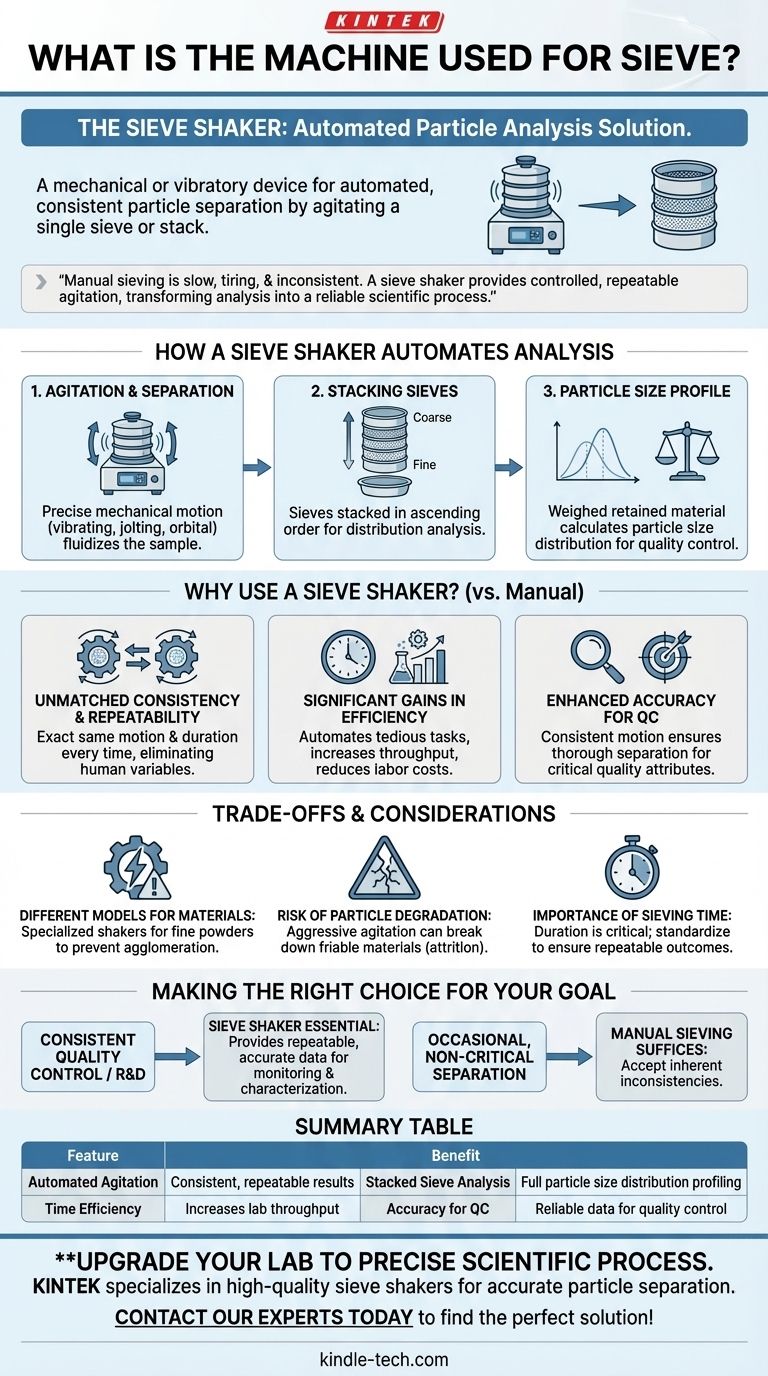 Para que é utilizada a máquina de peneirar? Automatize a Análise de Partículas com um Agitador de Peneiras Guia Visual