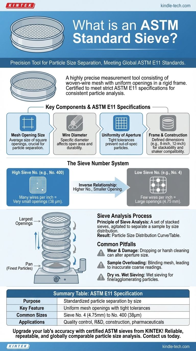 Was ist ein ASTM-Standardsieb? Gewährleistung der Präzision bei der Partikelgrößenanalyse Visuelle Anleitung