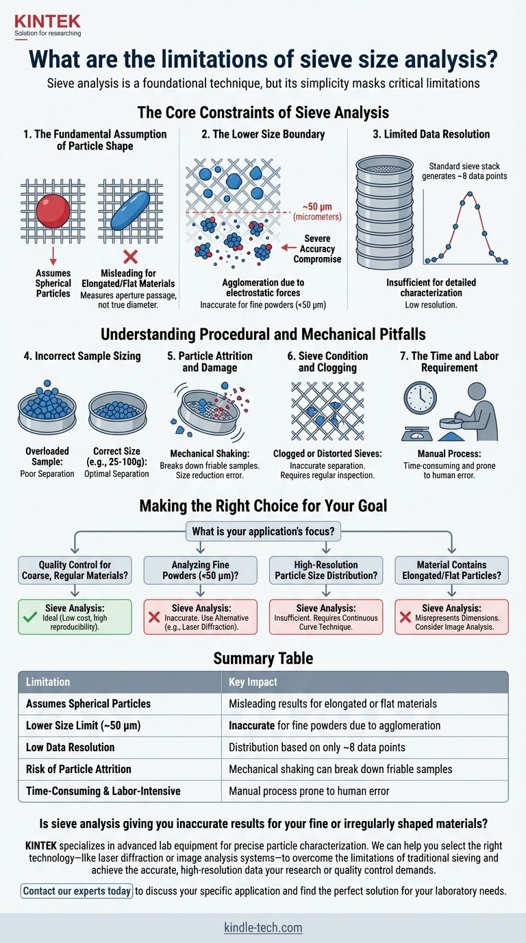 ما هي قيود تحليل حجم الغربال؟ تجنب الأخطاء المكلفة في توصيف الجسيمات دليل مرئي