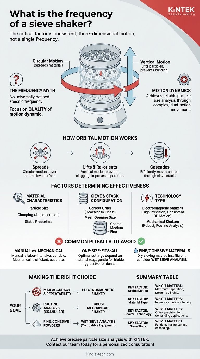 ¿Cuál es la frecuencia de un agitador de tamices? La clave para un análisis preciso del tamaño de partícula Guía Visual