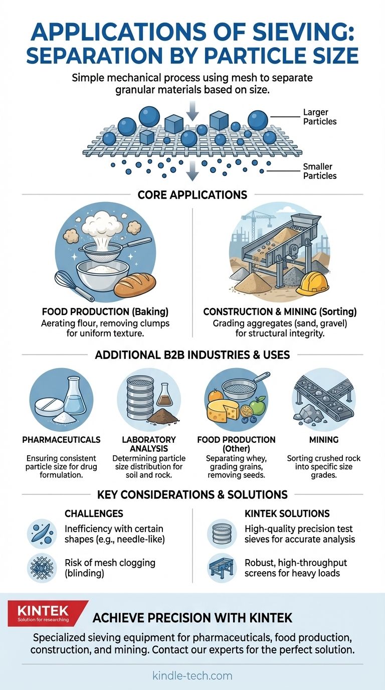 체질의 두 가지 응용 분야는 무엇인가요? 제빵부터 건설까지, 재료 분리의 마스터 시각적 가이드