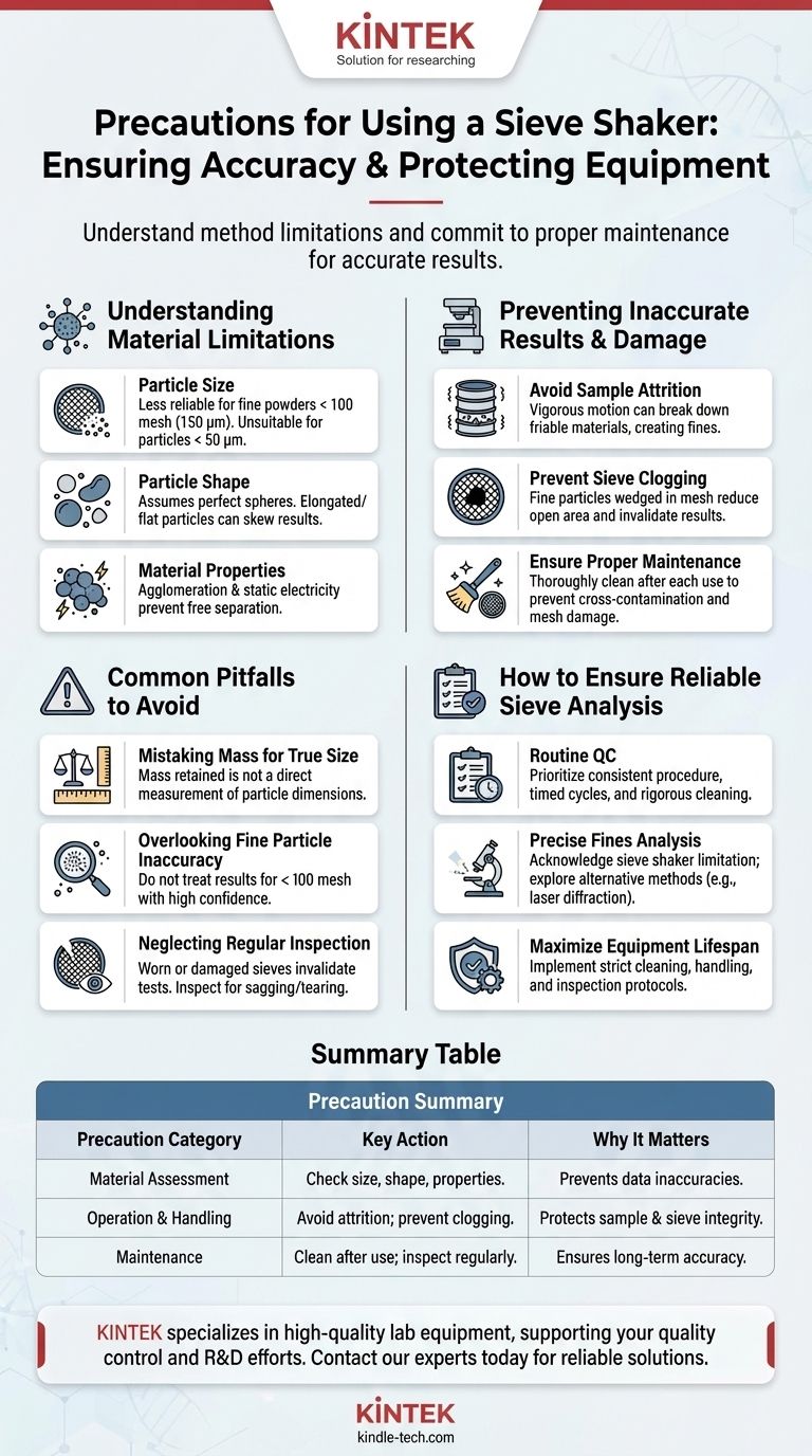 Quali sono le precauzioni per l'agitatore a setaccio? Garantire un'analisi accurata delle particelle e proteggere le apparecchiature Guida Visiva