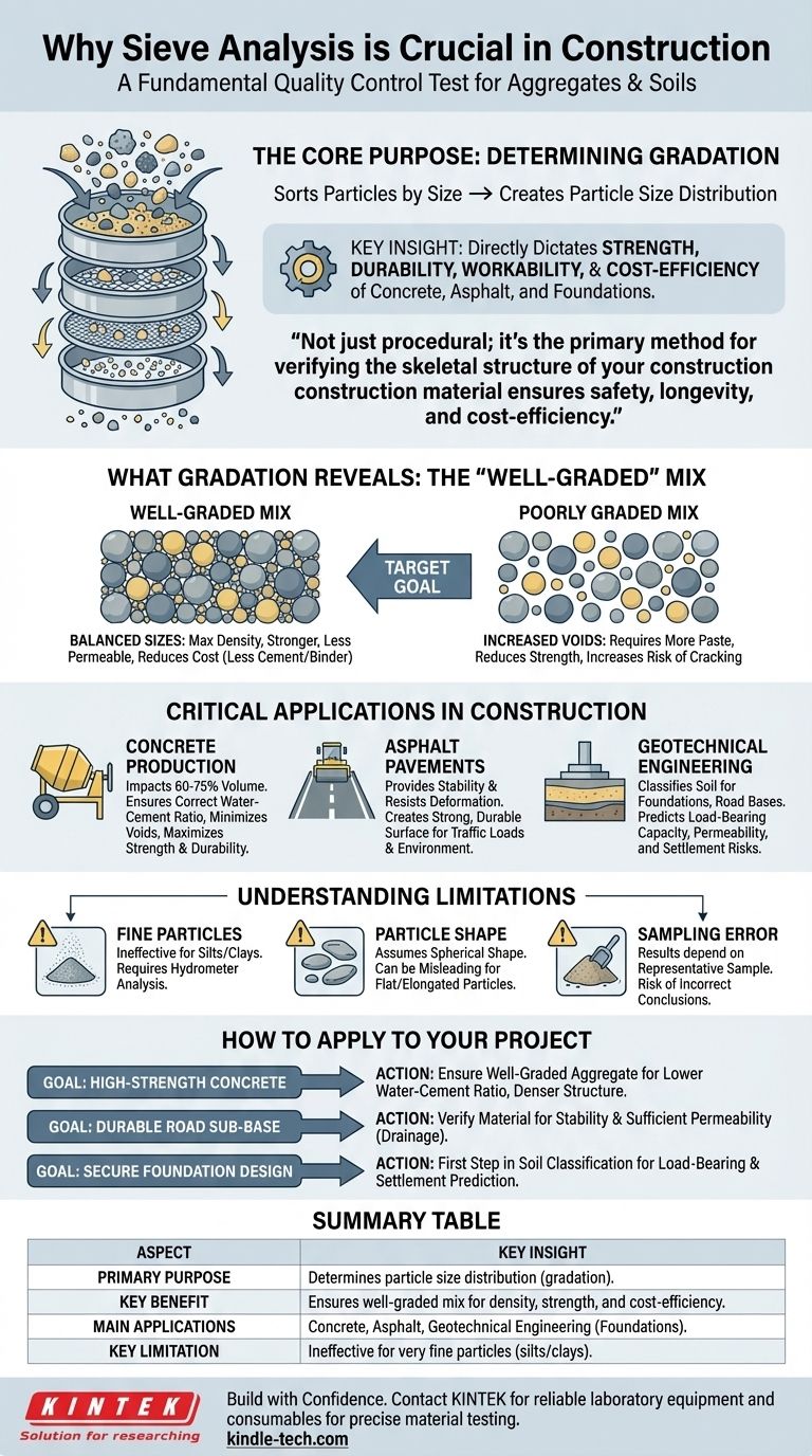 건설 산업에서 체 분석이 중요한 이유는 무엇입니까? 재료 강도 및 비용 효율성 보장 시각적 가이드