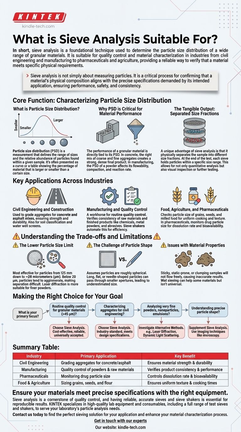 A cosa serve l'analisi granulometrica? Una guida ai test di distribuzione delle dimensioni delle particelle Guida Visiva