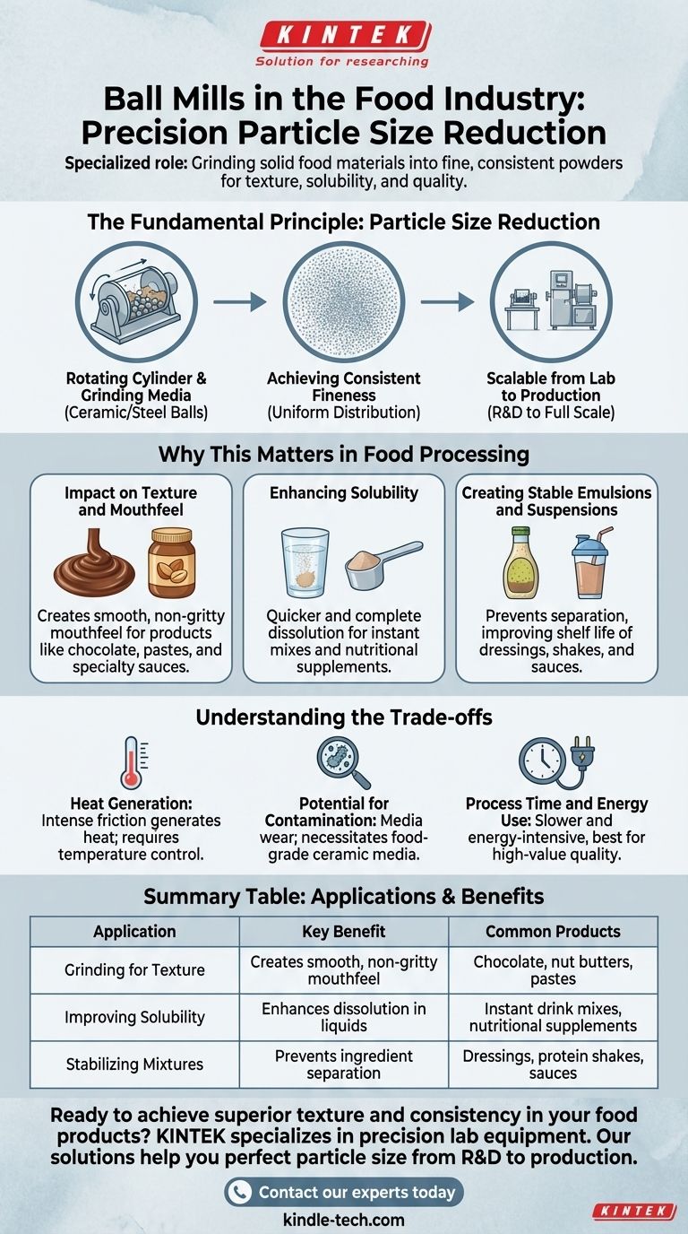 ما هي تطبيقات مطحنة الكرات في صناعة الأغذية؟ تحقيق طحن فائق النعومة لجودة طعام فائقة دليل مرئي