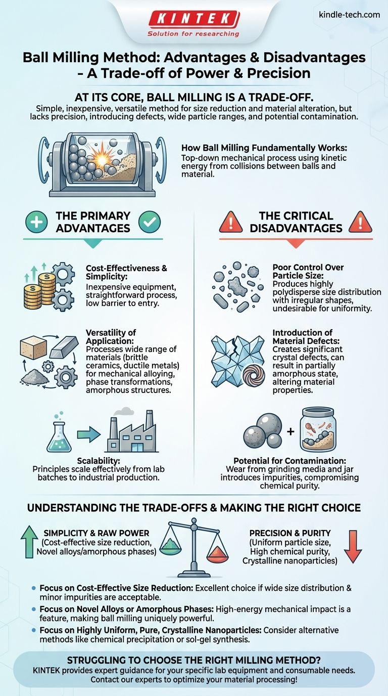 ما هي مزايا وعيوب طريقة الطحن الكروي؟ دليل للمفاضلات دليل مرئي