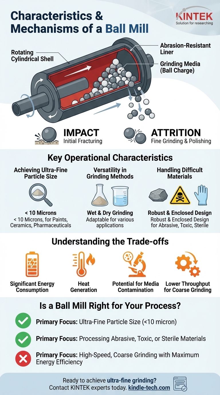 볼 밀의 특징은 무엇인가요? 재료를 위한 초미세 분쇄 달성 시각적 가이드