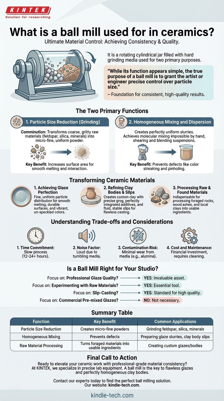 세라믹에서 볼 밀은 무엇에 사용됩니까? 유약 및 점토 품질에 대한 궁극적인 제어 달성 시각적 가이드