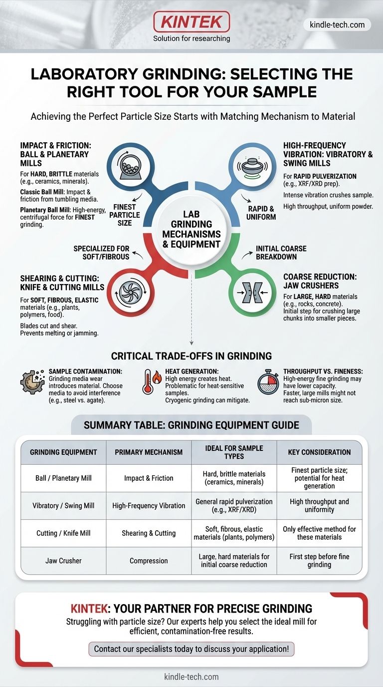 Qu'est-ce qui est utilisé pour le broyage en laboratoire ? Adaptez le bon broyeur aux propriétés de votre échantillon Guide Visuel