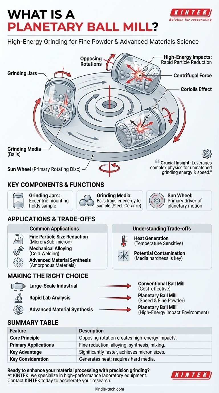 Was ist eine Planetenkugelmühle? Schnelles, hochenergetisches Mahlen für fortschrittliche Materialien erreichen Visuelle Anleitung