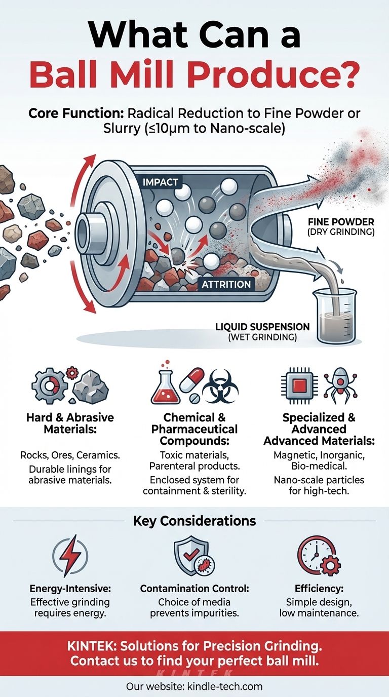 ¿Qué puede producir un molino de bolas? Consiga polvos finos y suspensiones para sus materiales Guía Visual