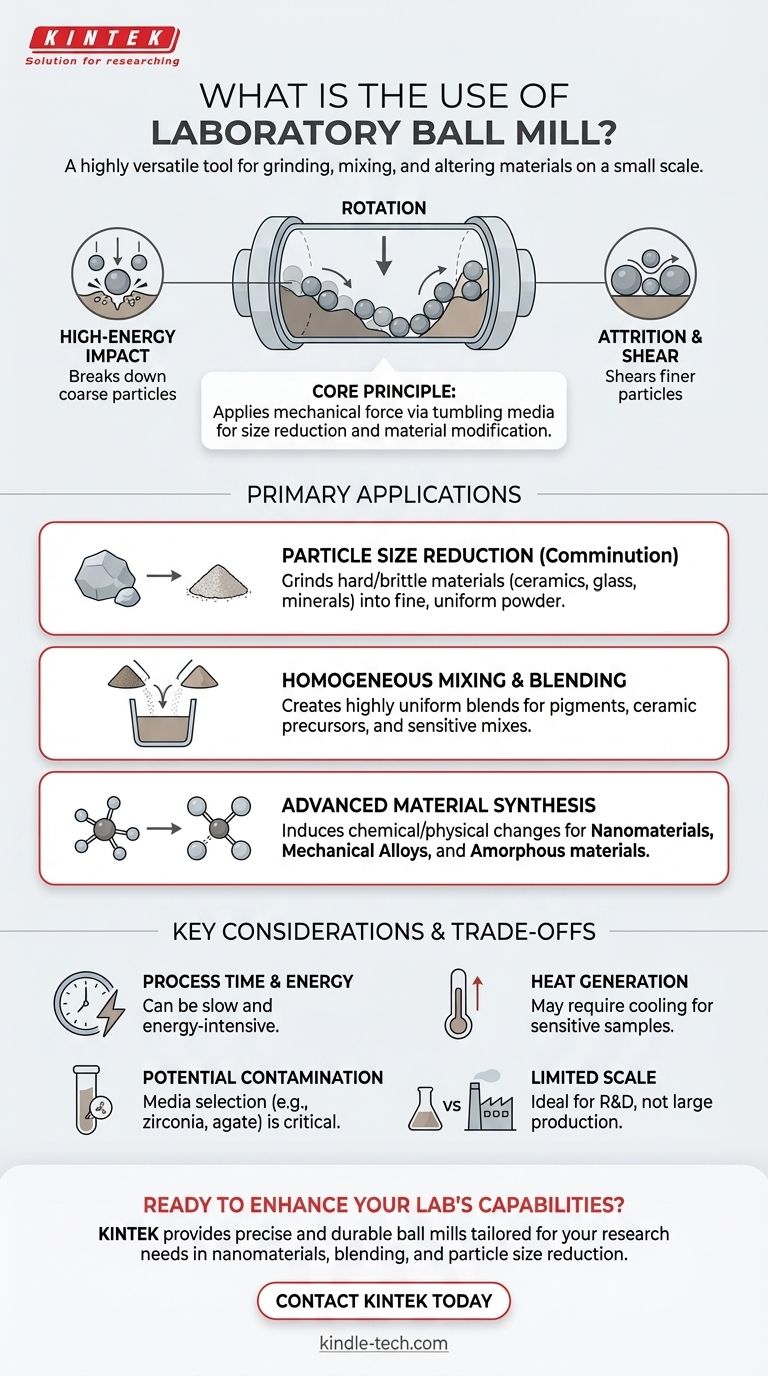 À quoi sert un broyeur à billes de laboratoire ? Obtenir un broyage fin, un mélange et une synthèse de matériaux Guide Visuel