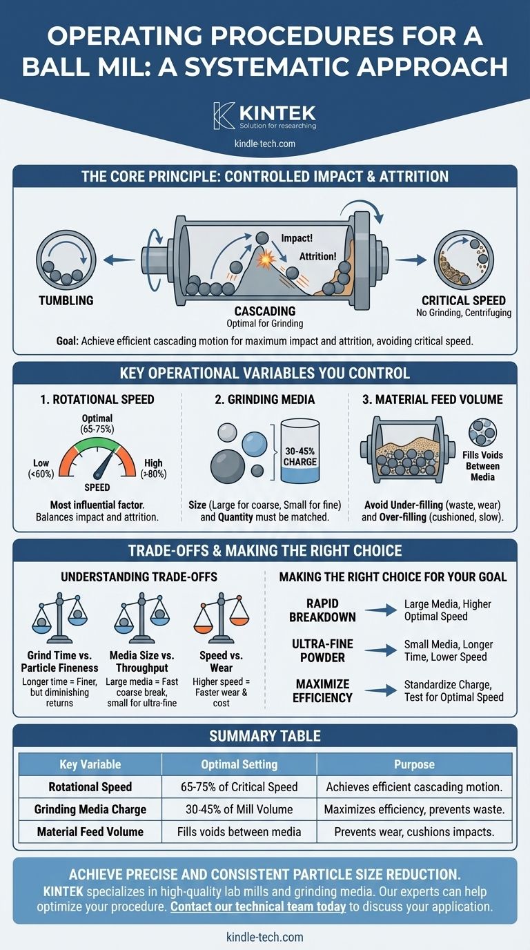 Quali sono le procedure operative per un mulino a palle? Padroneggiare velocità, mezzi e materiale per una macinazione perfetta Guida Visiva