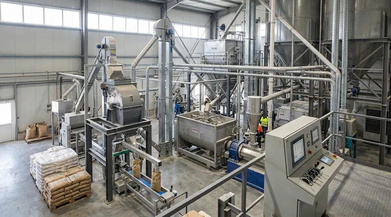 ما هي الآلة المستخدمة في مطحنة الأعلاف؟ اكتشف النظام المتكامل لإنتاج الأعلاف عالية الجودة