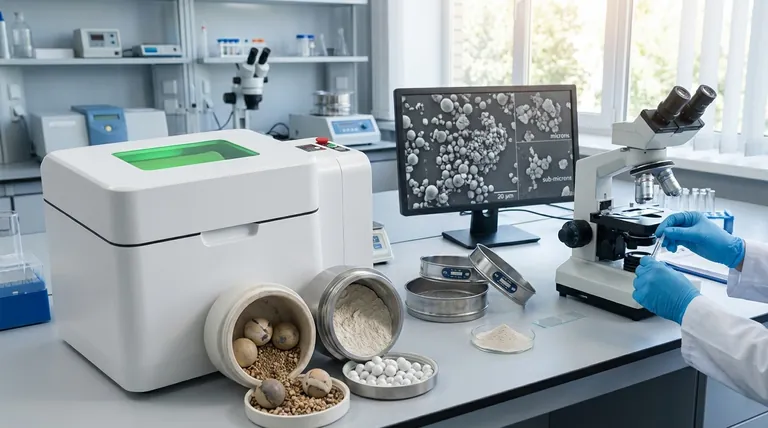 볼 밀로 어떤 입자 크기를 얻을 수 있나요? 정밀 제어를 통해 마이크론에서 나노미터까지