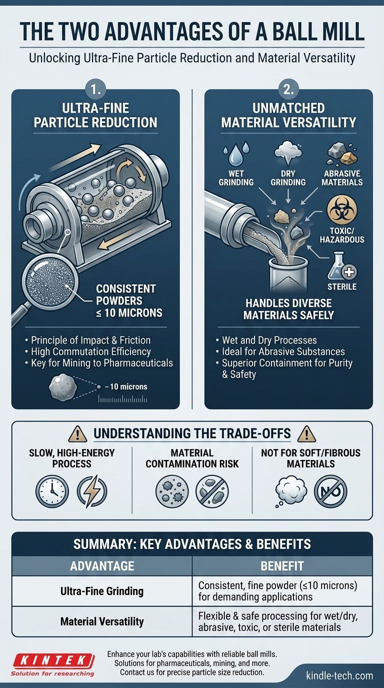 ¿Cuáles son las dos ventajas del molino de bolas? Logra una molienda ultrafina y un procesamiento versátil de materiales Guía Visual