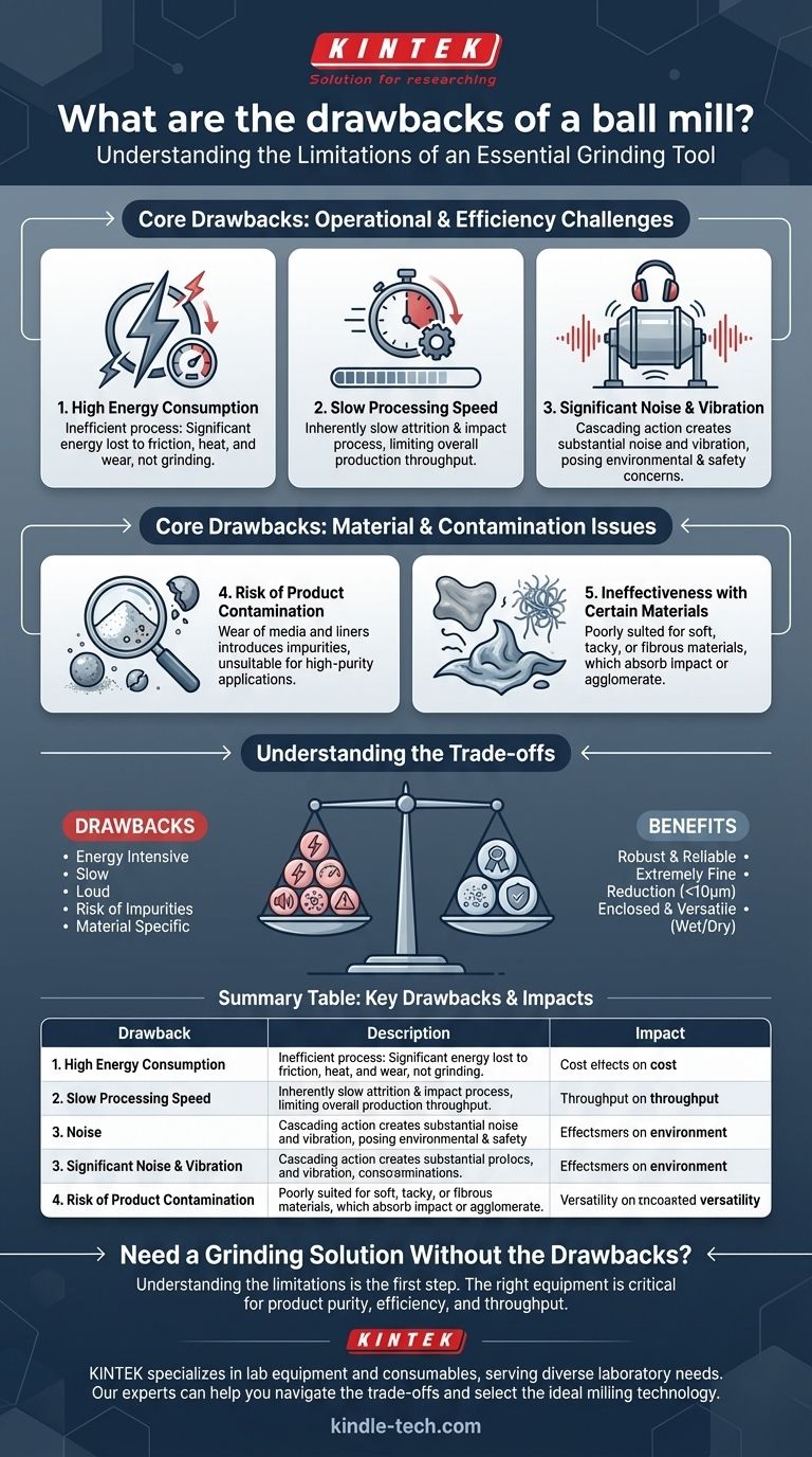¿Cuáles son las desventajas de un molino de bolas? Comprendiendo las limitaciones clave para su proceso Guía Visual