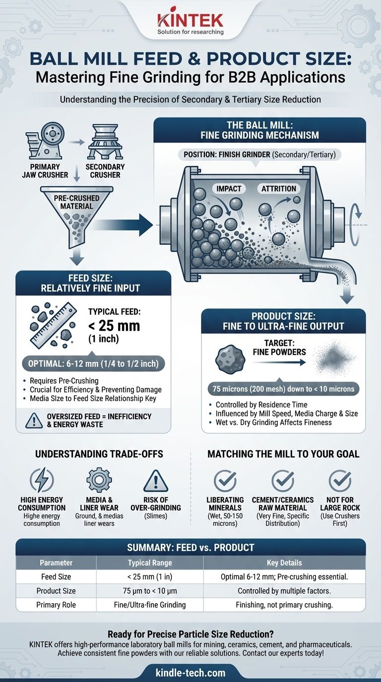 ボールミルにおける供給物と製品の粒度は？ファインから超ファイン研磨を実現 ビジュアルガイド