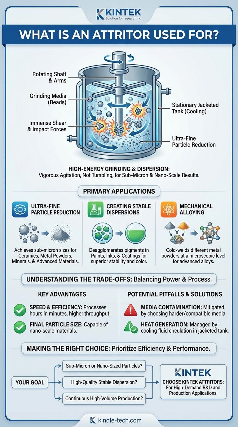 アトライターは何に使用されますか？サブミクロン粉砕と優れた分散を実現 ビジュアルガイド