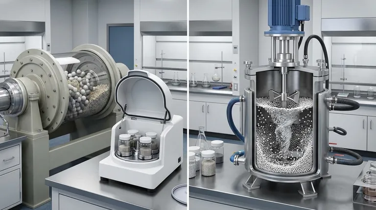 Qual é a diferença entre um moinho de bolas e um atritor? Escolha o moinho certo para seus objetivos de tamanho de partícula