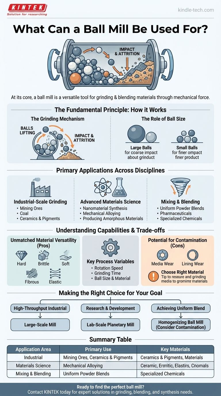 What can a ball mill be used for? From Industrial Grinding to Nanomaterial Synthesis Visual Guide