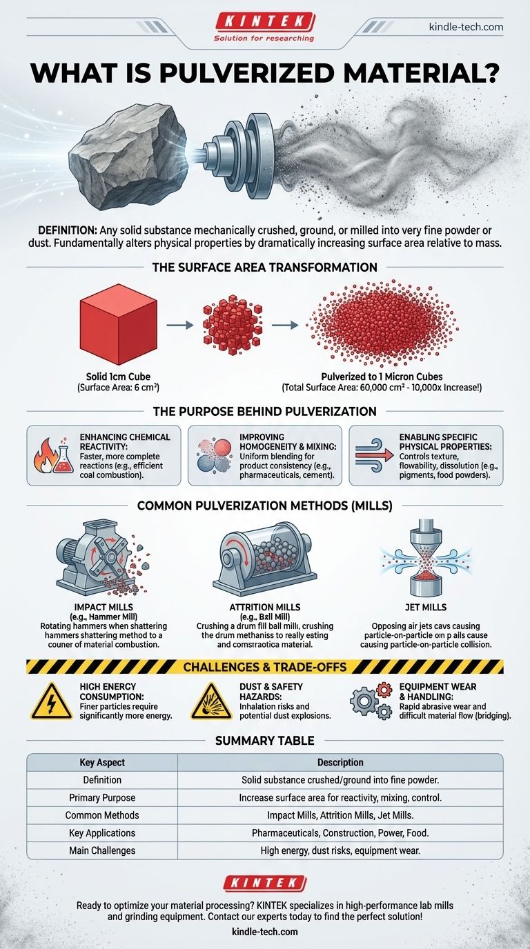 ¿Qué es el material pulverizado? Desbloquee el potencial del material con molienda de precisión Guía Visual