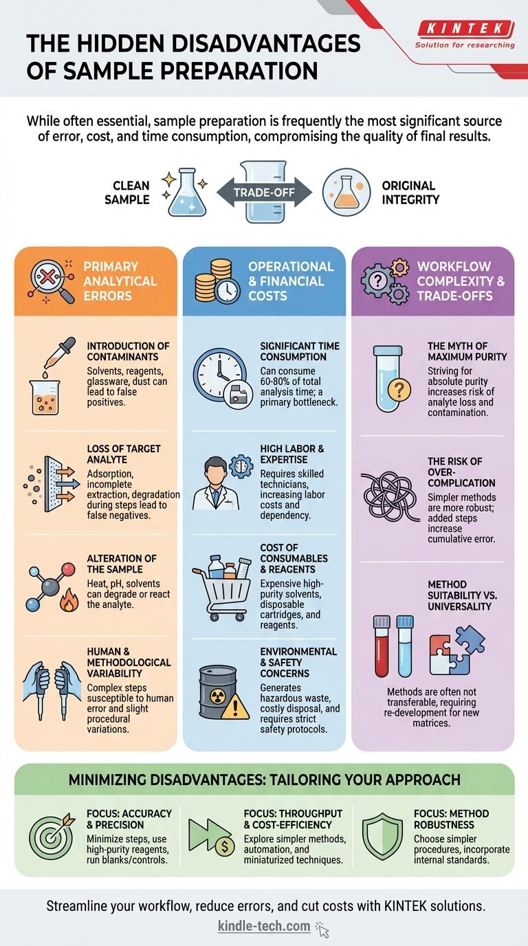 Quels sont les inconvénients de la préparation des échantillons ? Minimisez les erreurs, les coûts et les délais dans votre laboratoire Guide Visuel