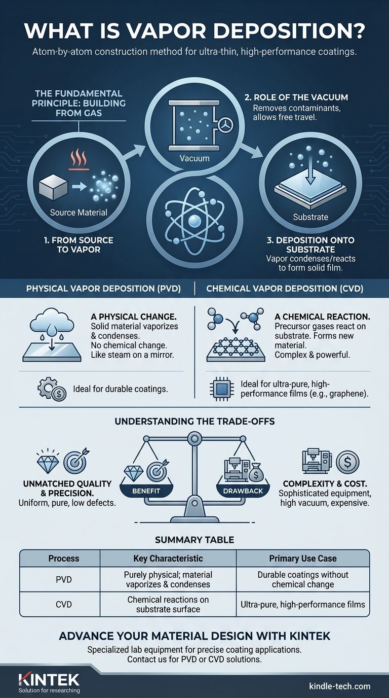 What is meant by vapor deposition? A Guide to Atomic-Level Coating Technology Visual Guide