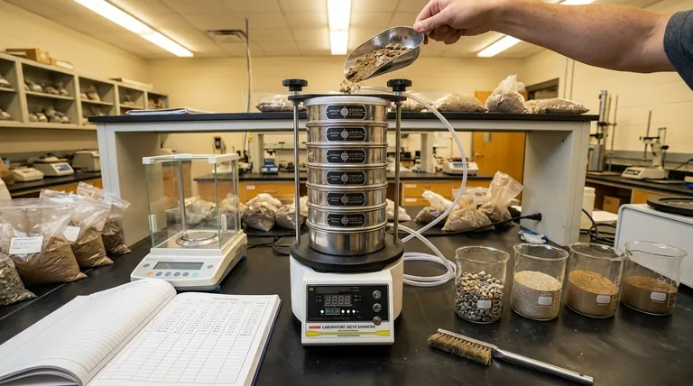 Por que você usaria uma peneira em sua amostra de solo? Para Determinar a Distribuição Granulométrica para Engenharia