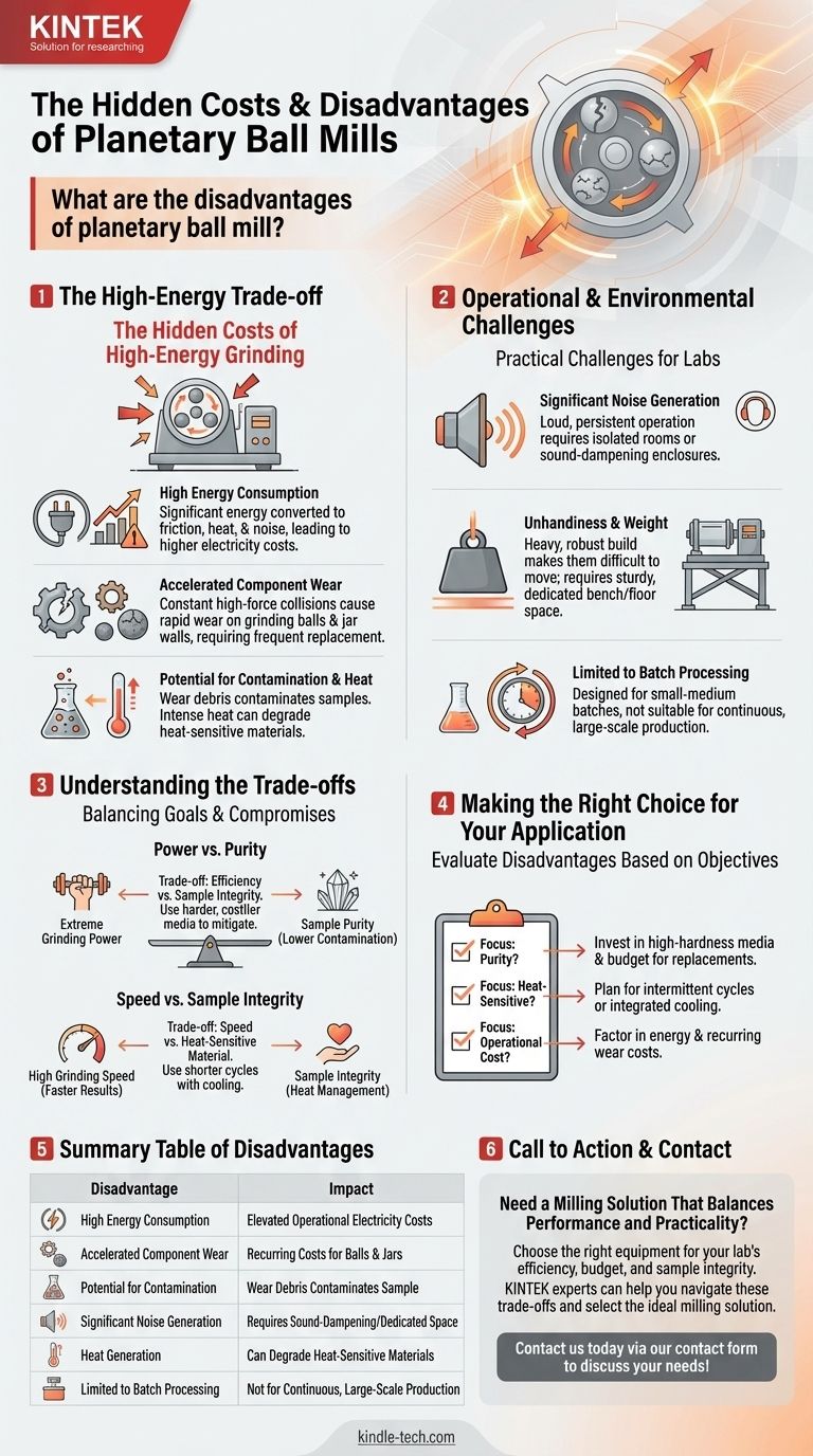 유성 볼 밀의 단점은 무엇입니까? 에너지, 소음 및 마모의 주요 단점 시각적 가이드
