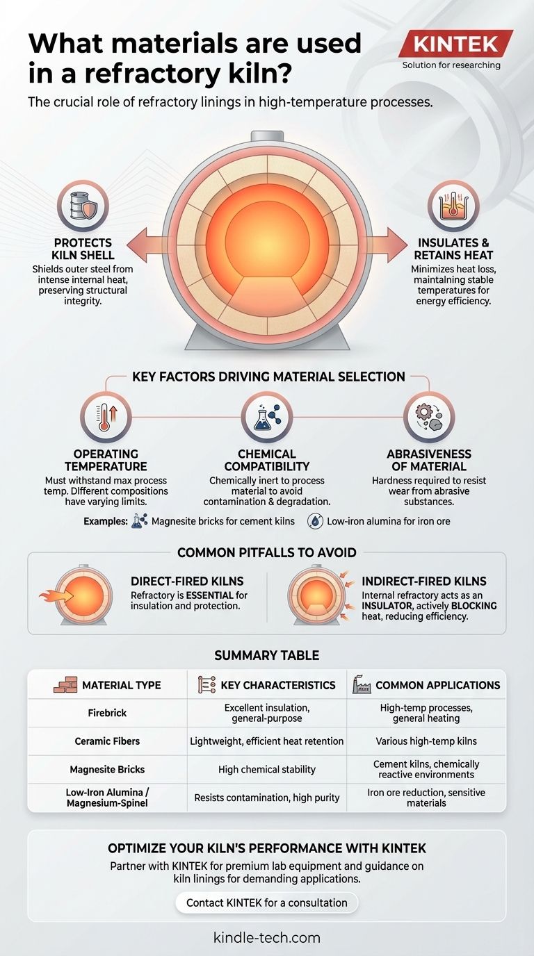 Quali materiali vengono utilizzati in un forno refrattario? Una guida ai rivestimenti per alte temperature Guida Visiva