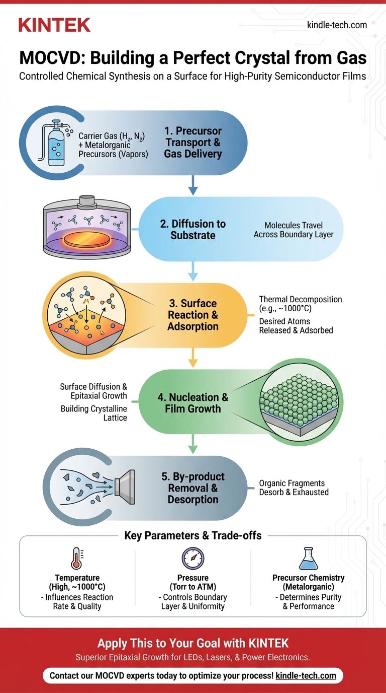 Quali sono le fasi del processo MOCVD? Una guida alla crescita di film semiconduttori di alta qualità Guida Visiva