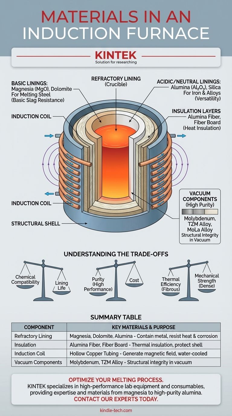 ما هي المواد المستخدمة في فرن الحث؟ دليل البطانة الحرارية الحرج دليل مرئي