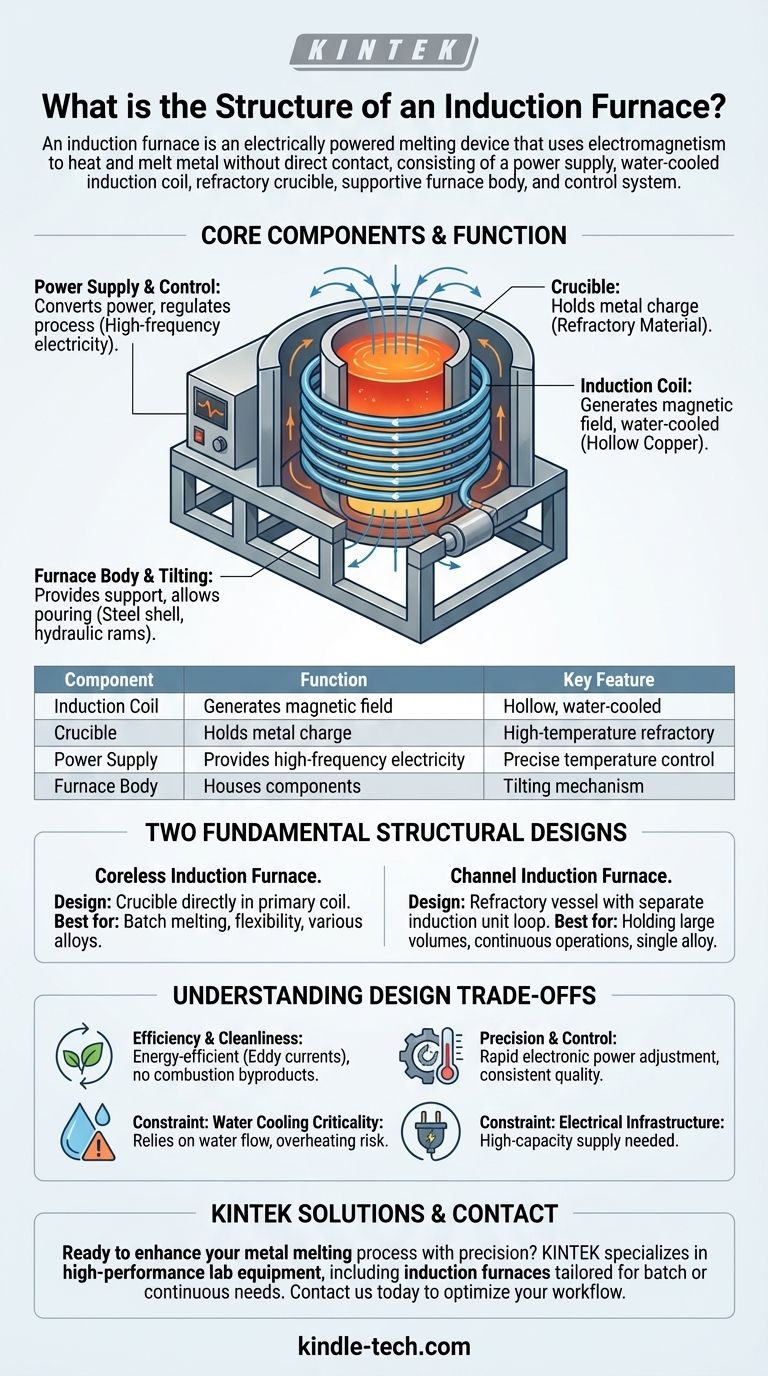 ¿Cuál es la estructura de un horno de inducción? Una guía de sus componentes y diseño principales Guía Visual