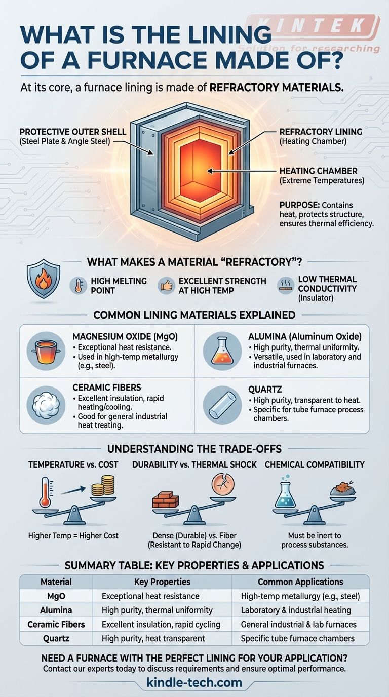 مما تتكون بطانة الفرن؟ المواد الأساسية لاحتواء الحرارة الشديدة دليل مرئي