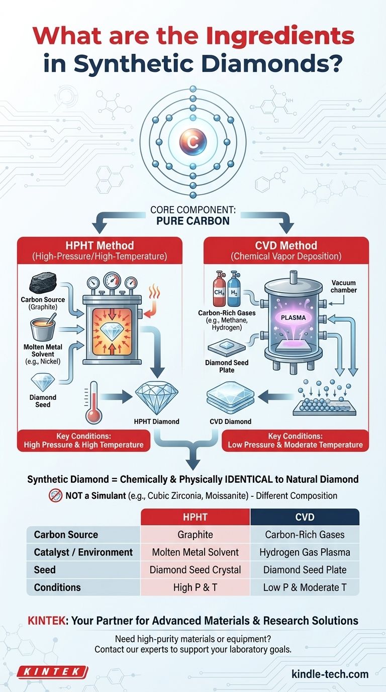合成钻石的成分是什么？揭秘实验室培育碳晶体的科学 图解指南