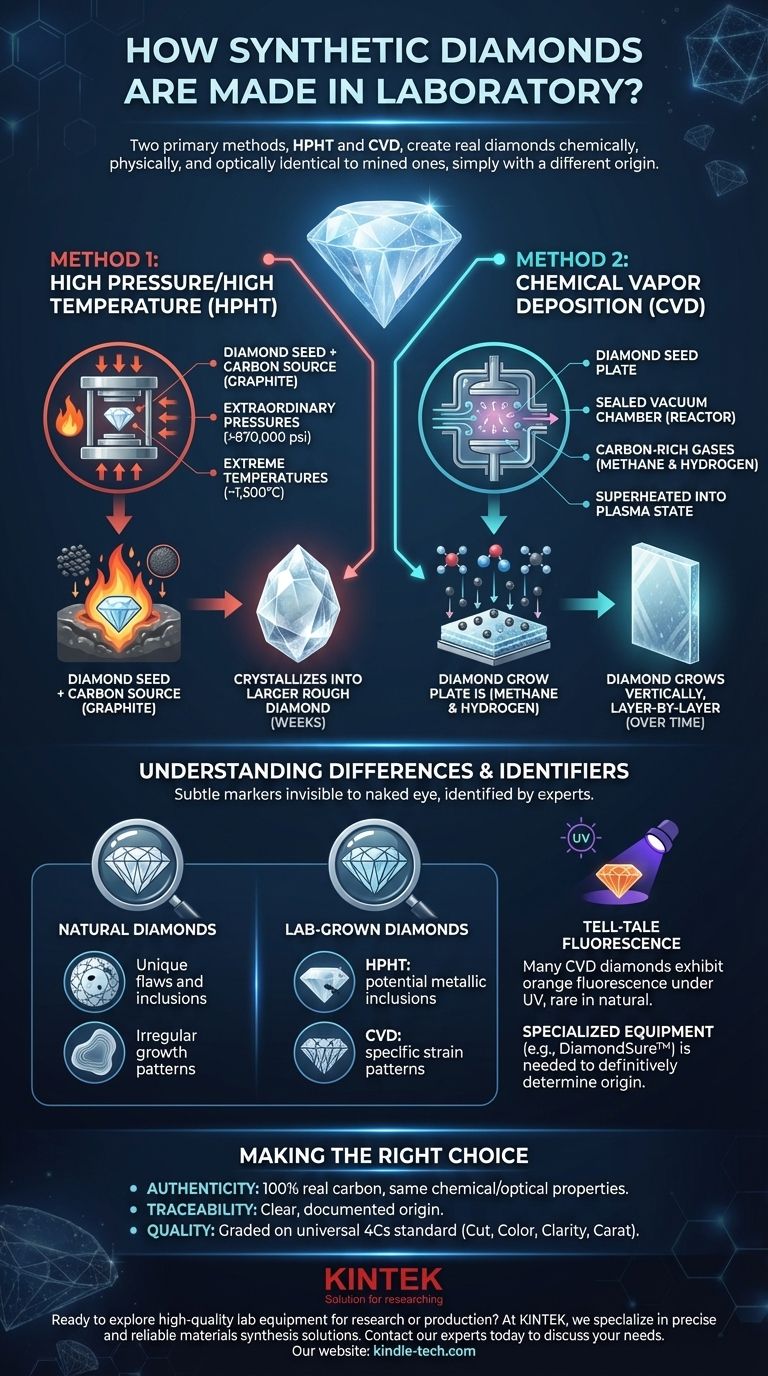 实验室如何制造合成钻石？探索HPHT和CVD方法的科学原理 图解指南