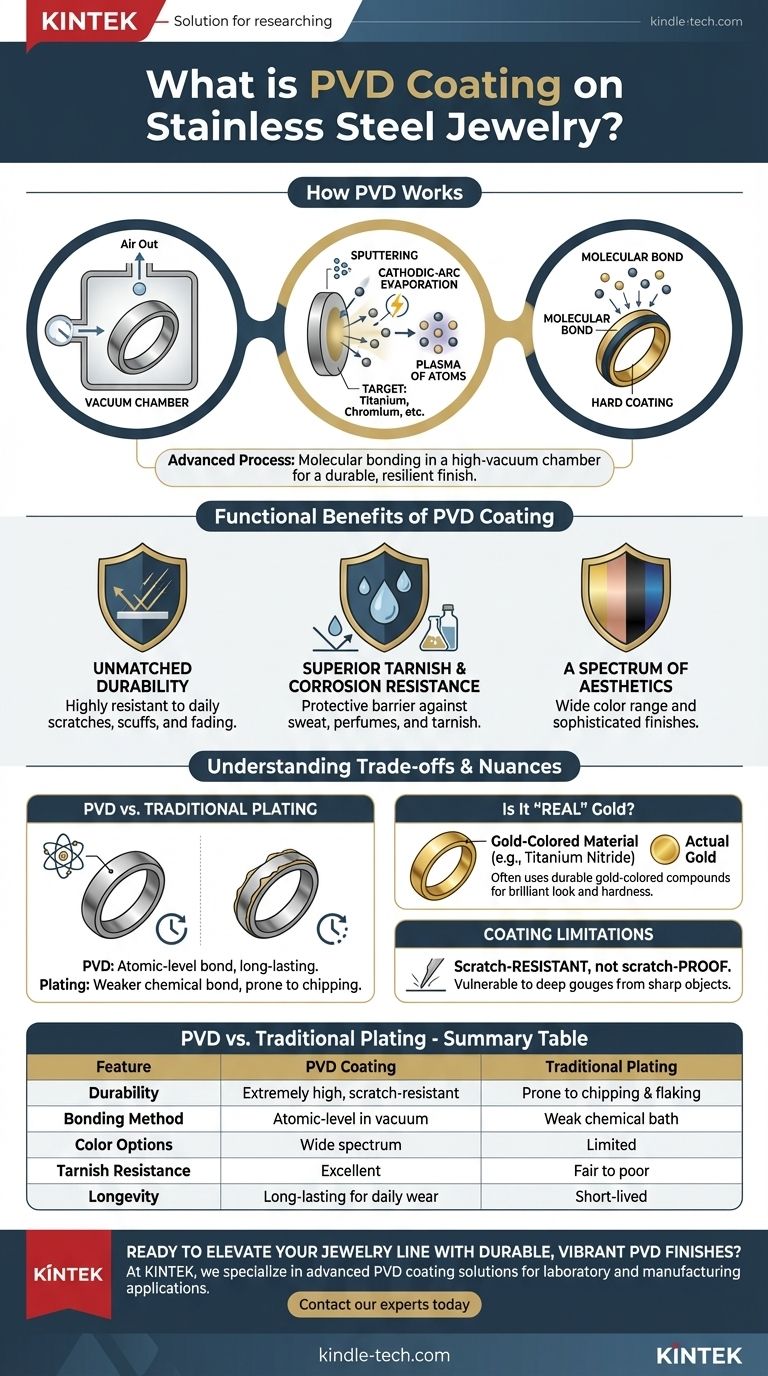 스테인리스 스틸 주얼리의 PVD 코팅이란 무엇인가요? 내구성이 뛰어나고 생생한 마감을 위한 가이드 시각적 가이드