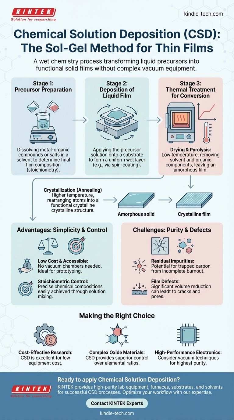 Quel est le processus de dépôt par solution chimique ? Un guide de la méthode sol-gel Guide Visuel