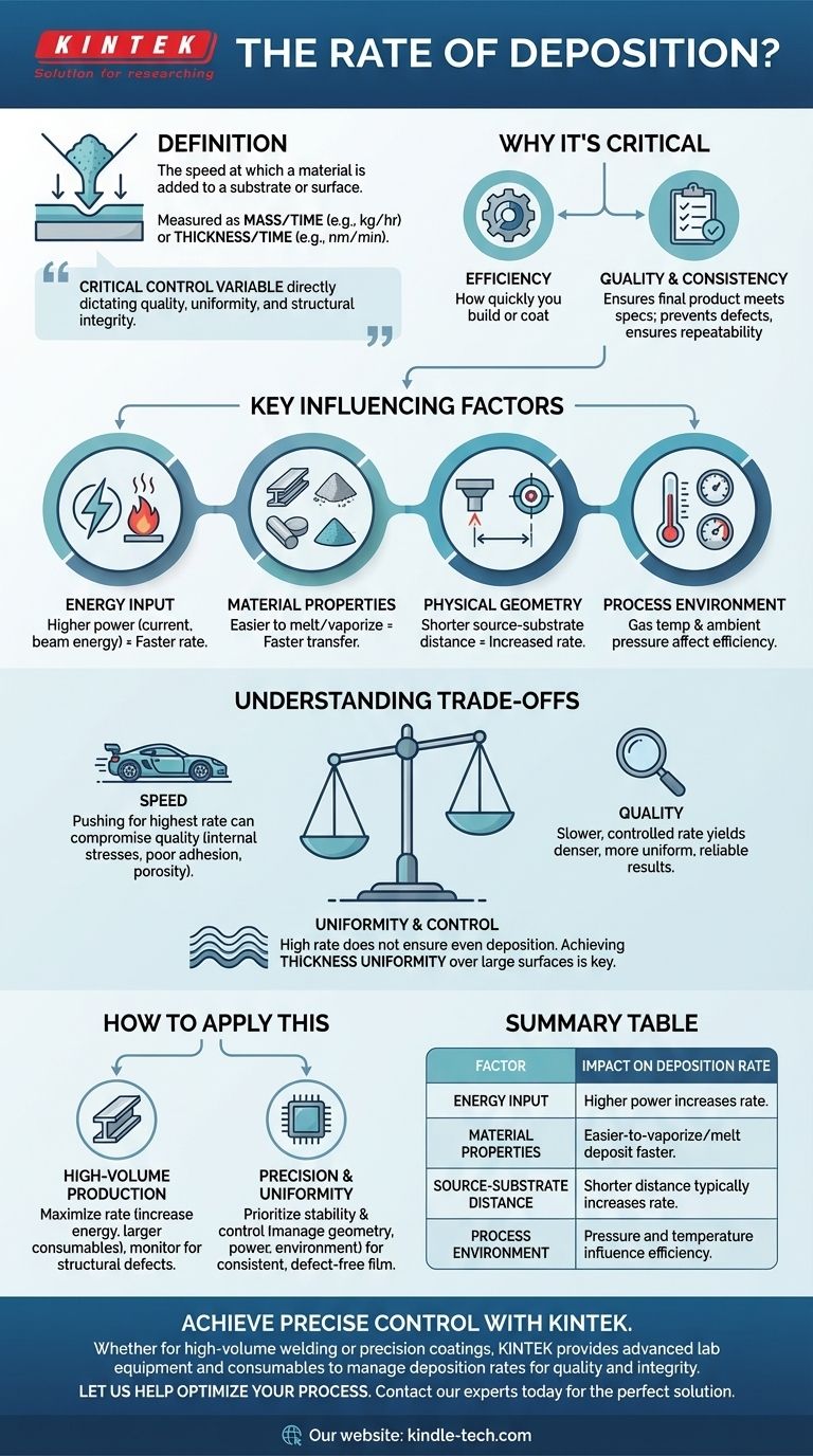 什么是沉积速率？掌握材料堆积以获得高质量结果 图解指南
