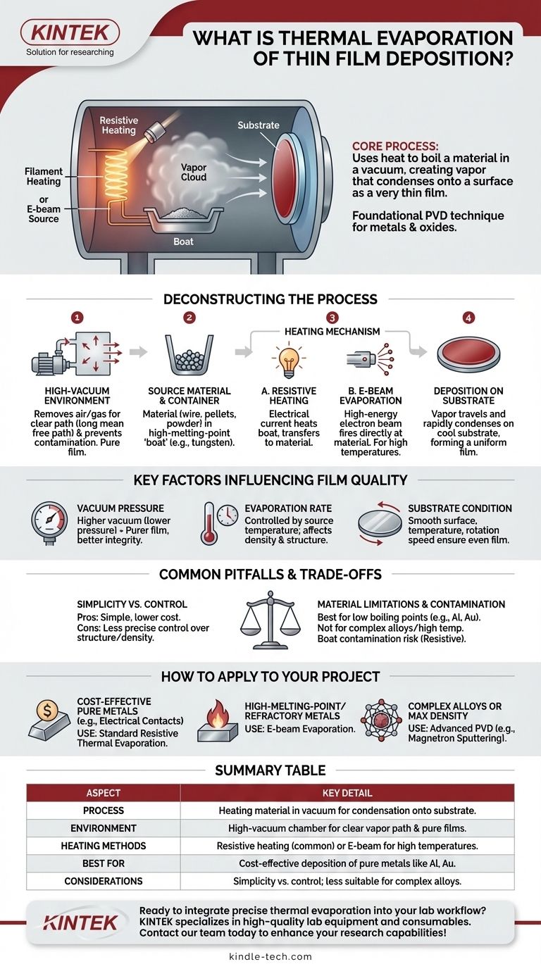 What is thermal evaporation of thin film deposition? A Simple Guide to PVD Coating Visual Guide