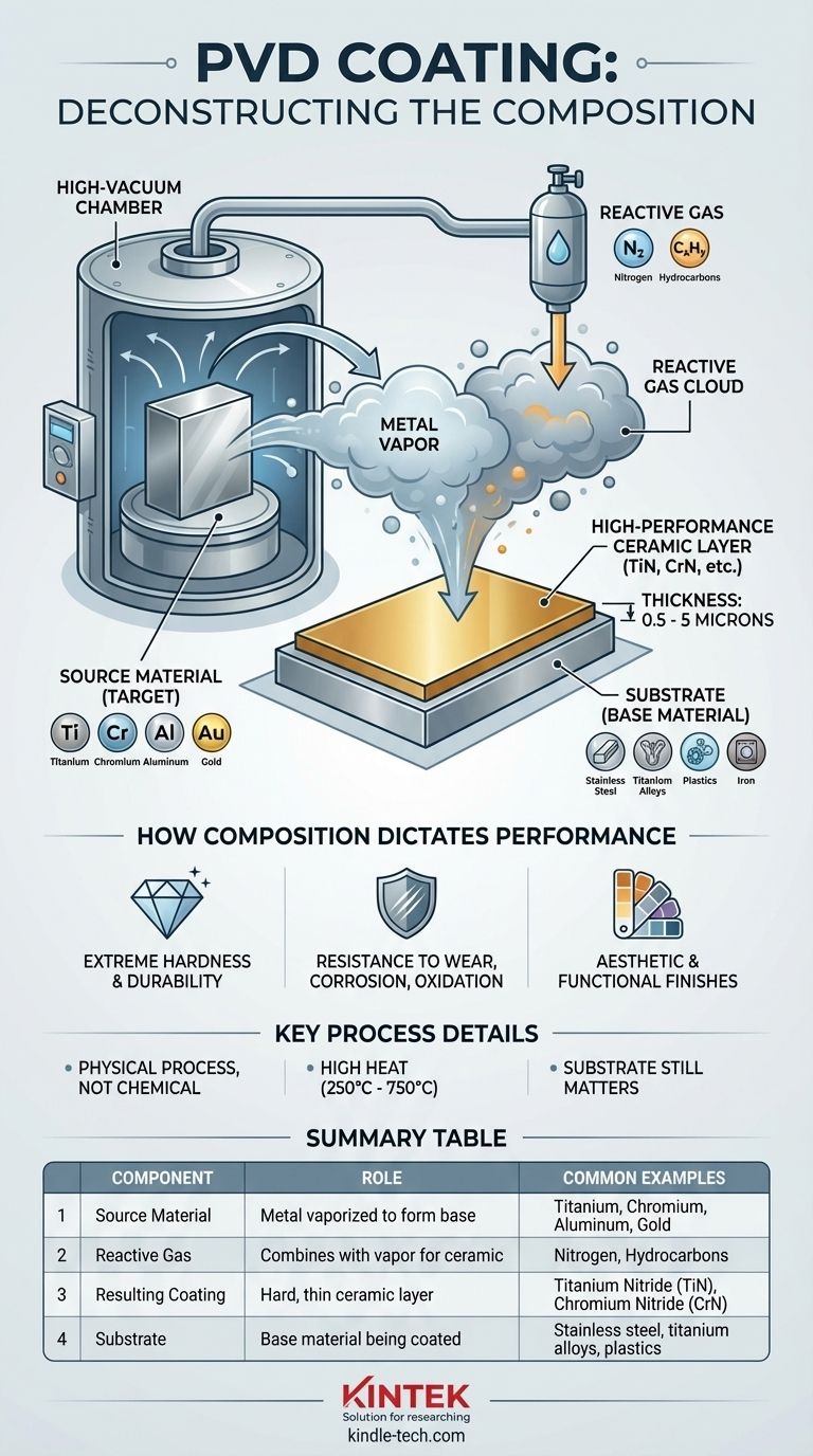 PVDコーティングの組成とは？高性能表面のための戦略的フォーミュラ ビジュアルガイド