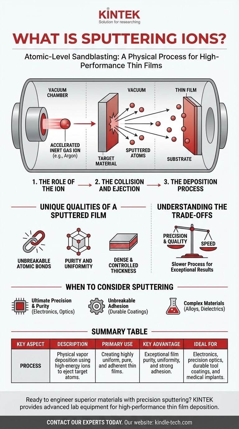 O que são íons de pulverização catódica (sputtering)? A chave para a deposição de filmes finos de alto desempenho Guia Visual