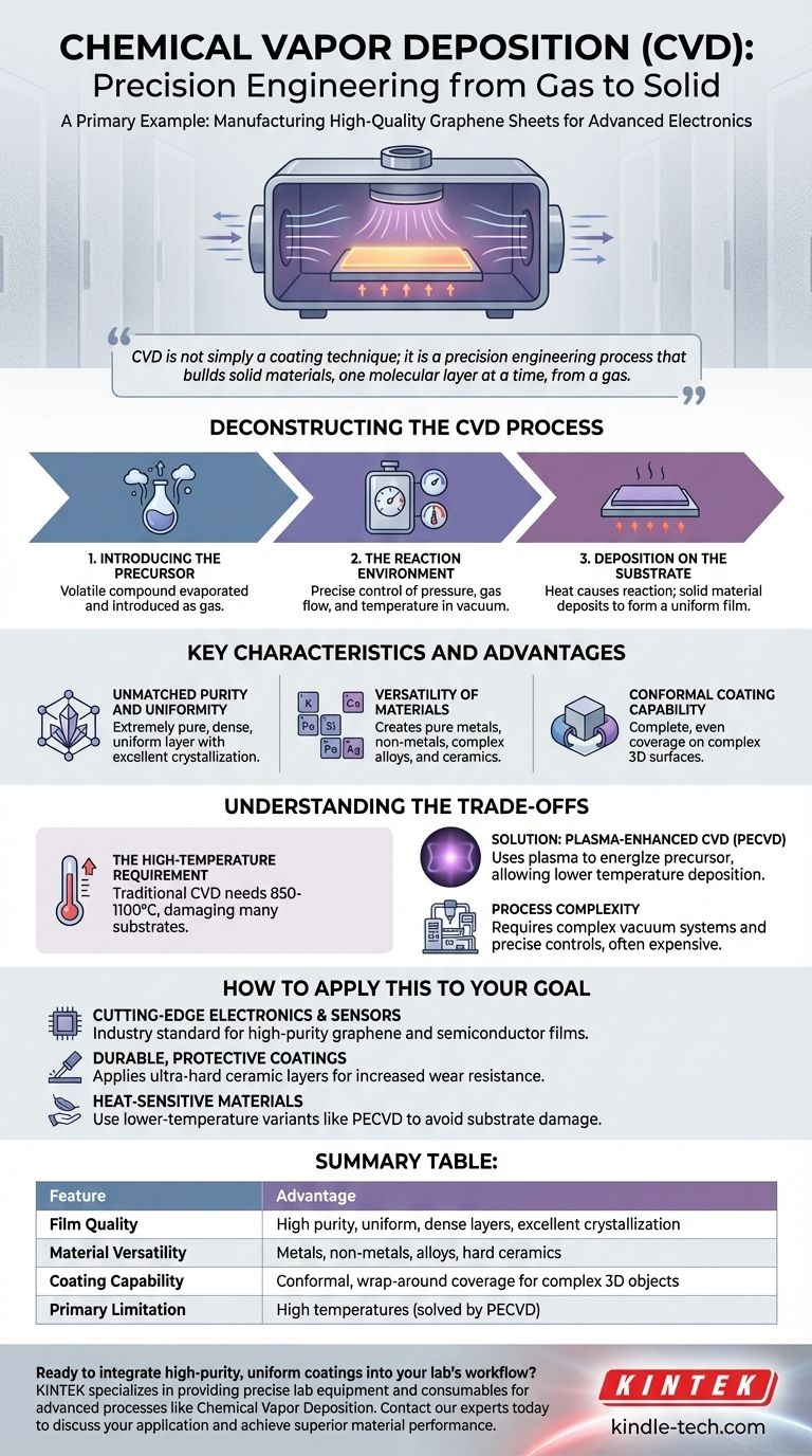 Was ist ein Beispiel für chemische Gasphasenabscheidung? Der CVD-Prozess für Hochleistungsmaterialien Visuelle Anleitung