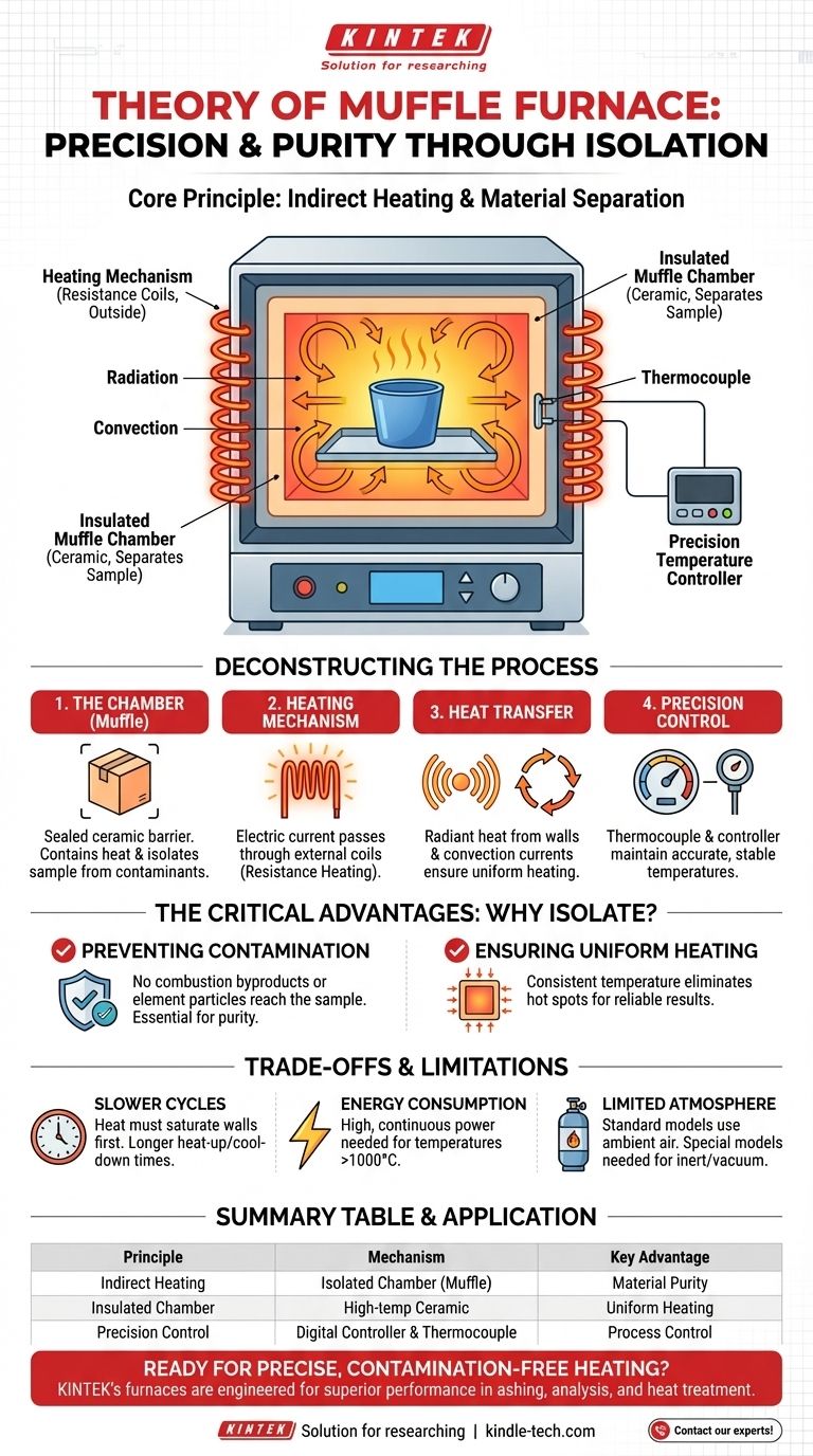 Quelle est la théorie du four à moufle ? Obtenez un traitement à haute température pur et contrôlé Guide Visuel