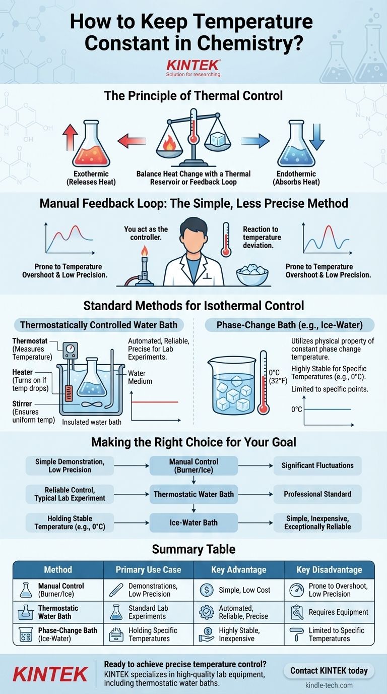 ¿Cómo se mantiene una temperatura constante en química? Logre un control isotérmico preciso Guía Visual