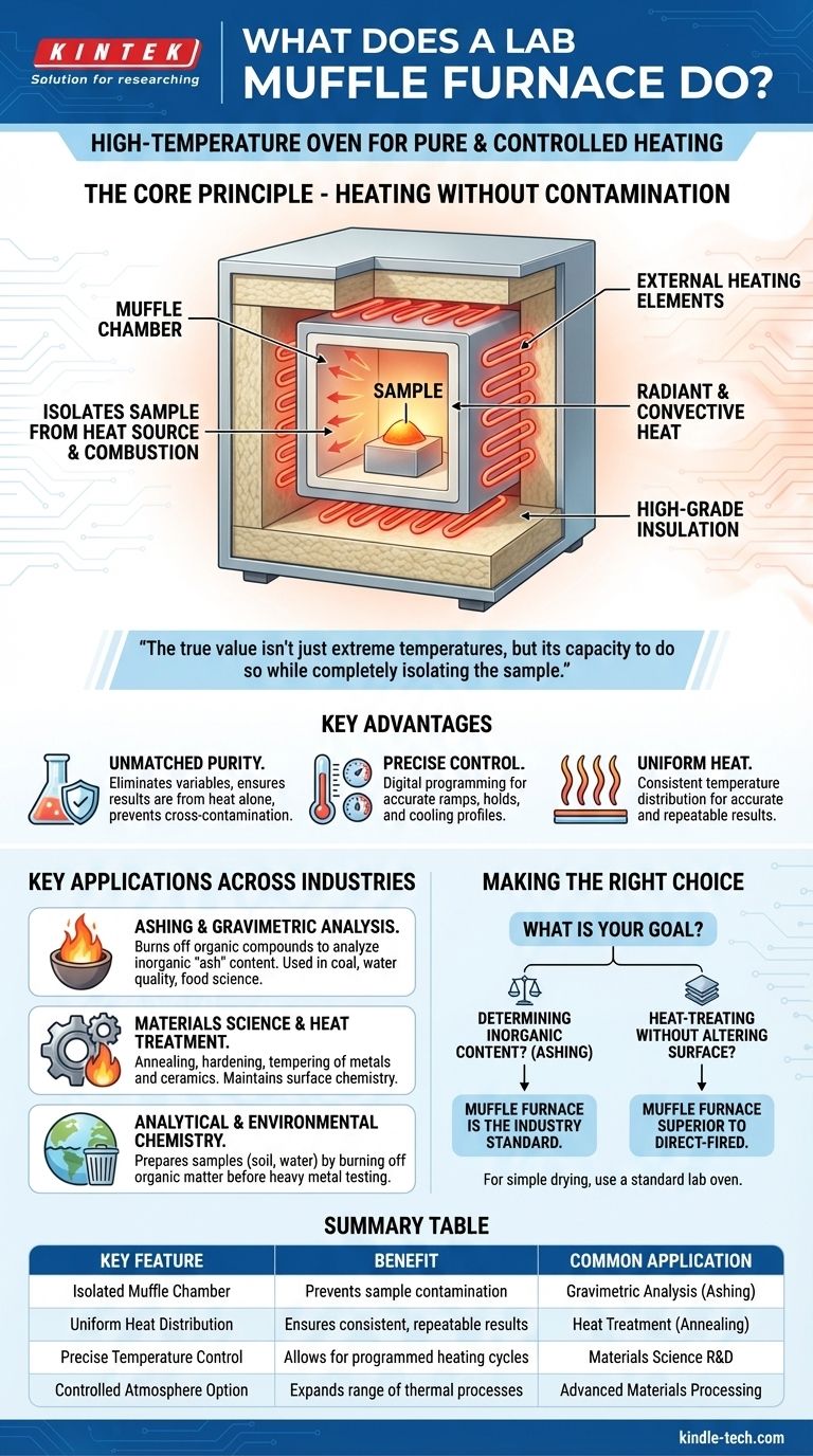 ラボ用マッフル炉は何をするものですか？純粋で汚染のない加熱をラボにもたらします ビジュアルガイド